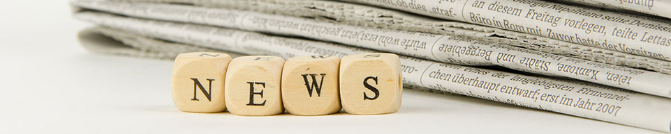News spelled out using blocks with letters on them